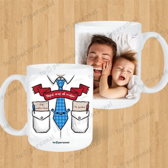Taza Blanca "Papá Eres el Mejor"