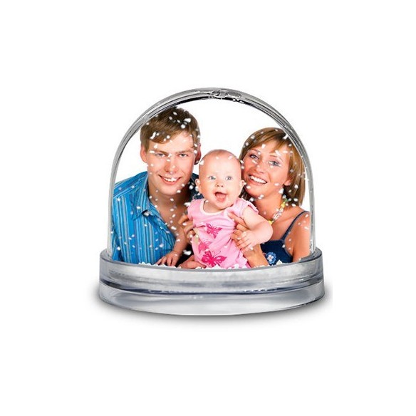 Bola de nieve personalizada con fotos