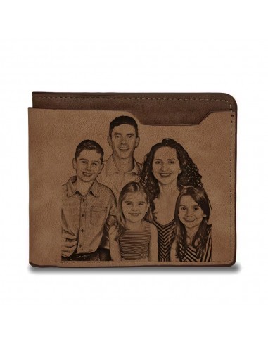 Cartera personalizada grabada en láser
