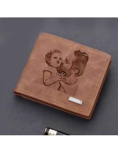 Cartera casual grabada en láser