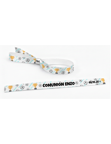Pulseras Balón Comunión Personalizada